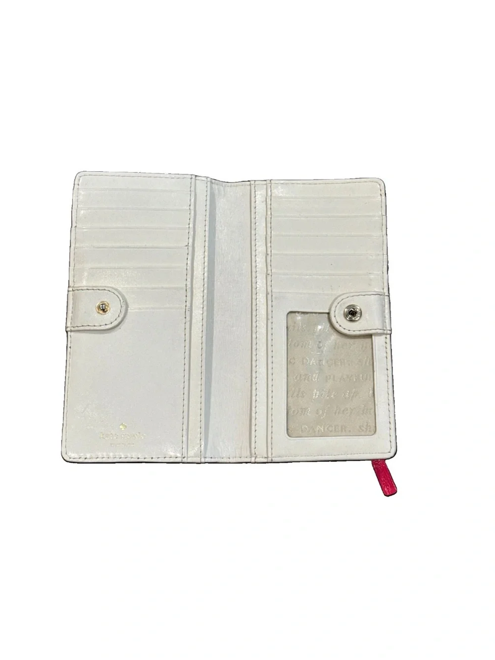 KATE SPADE BEACON COURT ANGELICA STRAWBERRY PINK Wallet ID/CC SLOTS/COIN ZIPPER